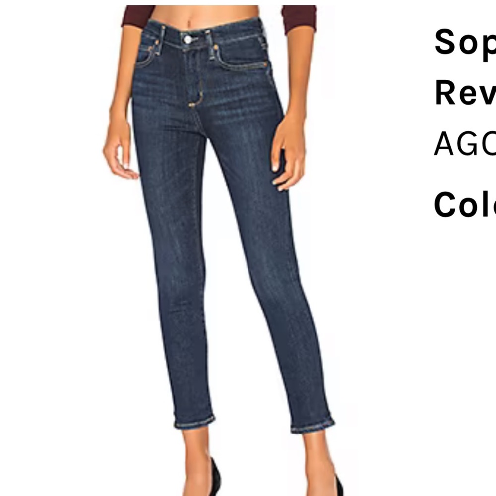 Agolde Hi-Rise Skinny Crop